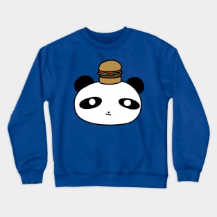 Hamburger Panda Face Crewneck Sweatshirt